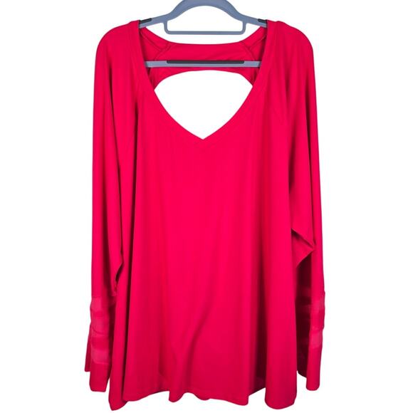 Lane Bryant Livi Active Pink Open Back Athletic Workout Walking Women's 26/28 - Picture 1 of 4